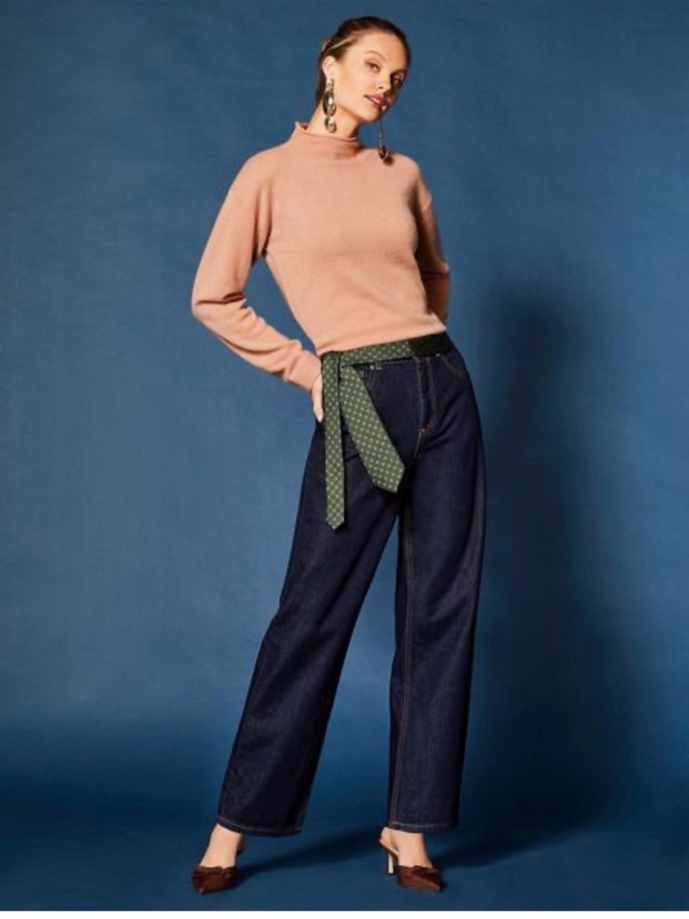 ANTONIO MELANI Dark Indigo Straight Leg Jeans